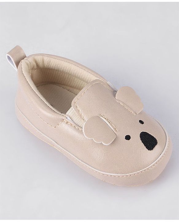 Cute Walk by Babyhug Slip On Booties - Cream