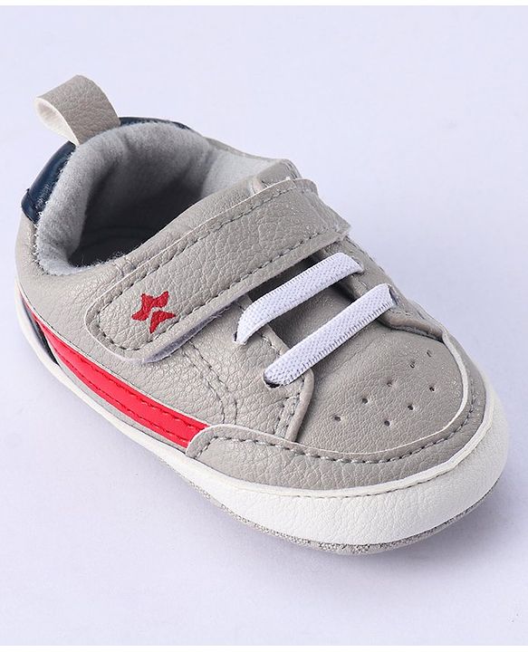 Cute Walk by Babyhug Velcro Closure Booties - Grey