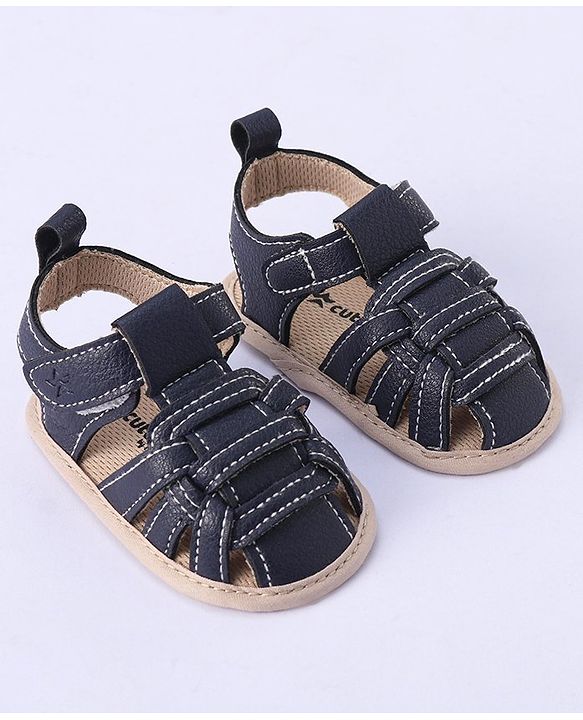 Cute Walk by Babyhug Velcro Closure Booties - Blue
