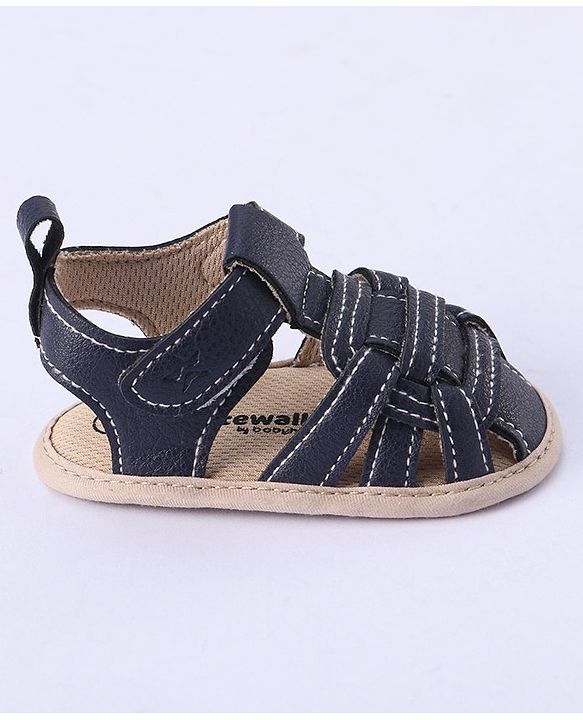 Cute Walk by Babyhug Velcro Closure Booties - Blue