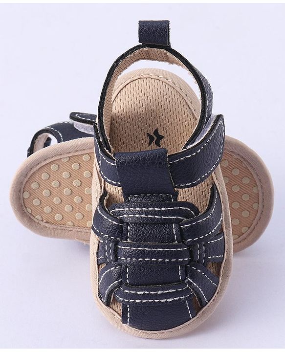 Cute Walk by Babyhug Velcro Closure Booties - Blue