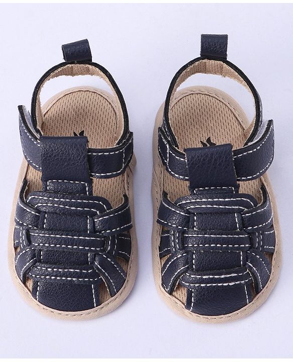Cute Walk by Babyhug Velcro Closure Booties - Blue