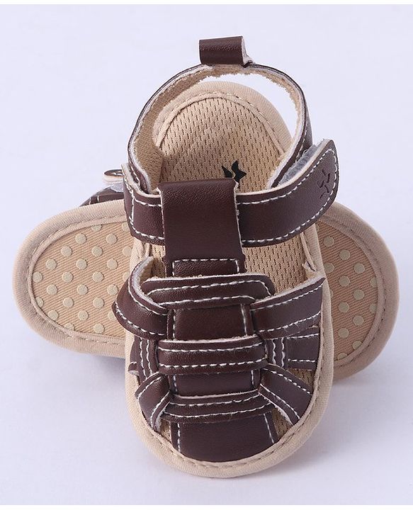 Cute Walk by Babyhug Velcro Closure Booties - Brown