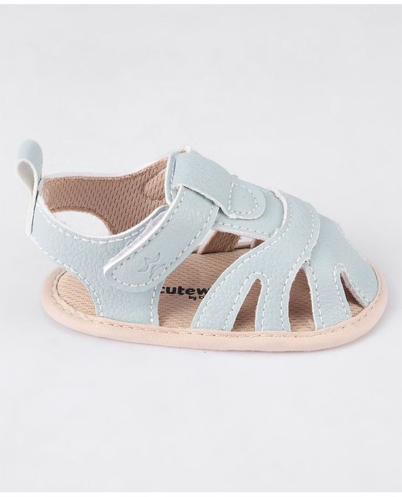 Cute Walk by Babyhug Velcro Closure Booties - Blue