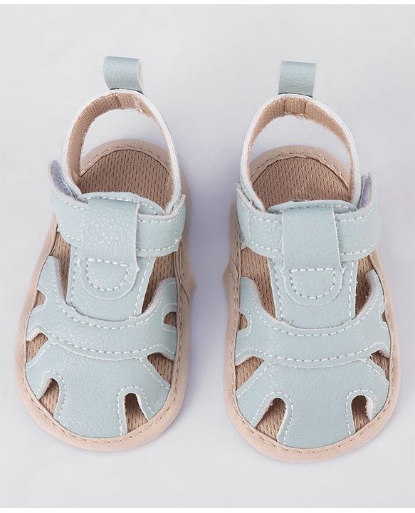 Cute Walk by Babyhug Velcro Closure Booties - Blue