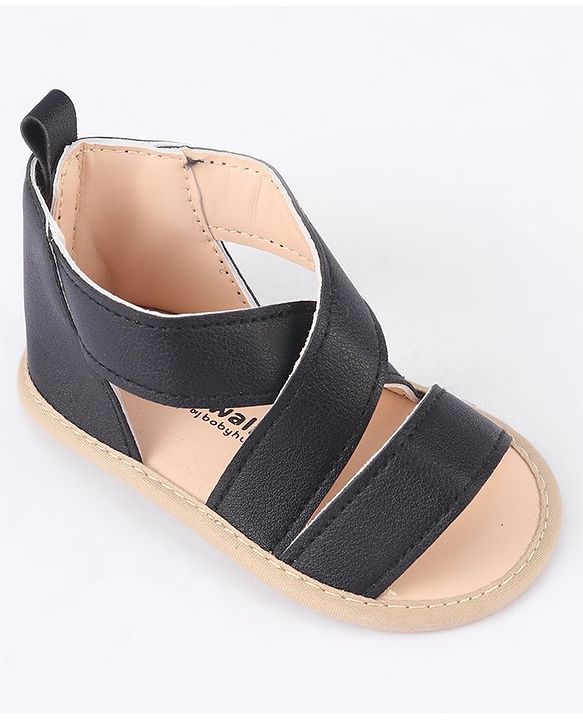 Cute Walk by Babyhug Velcro Closure Booties - Black