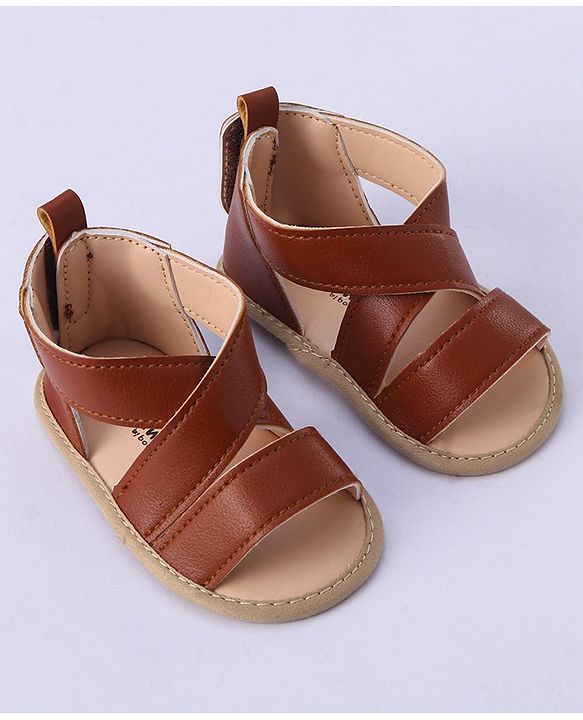 Cute Walk by Babyhug Velcro Closure Booties - Black