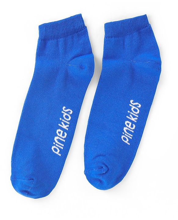 Pine Kids Ankle Length Socks Logo Design Pack of 3 - Multicolor