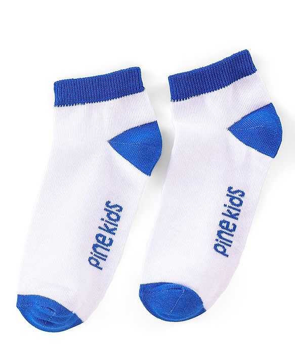 Pine Kids Ankle Length Socks Logo Design Pack of 3 - Multicolor