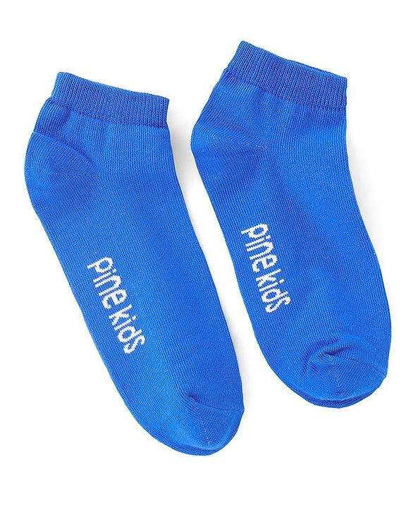 Pine Kids Ankle Length Socks Logo Design Pack of 3 - Multicolor