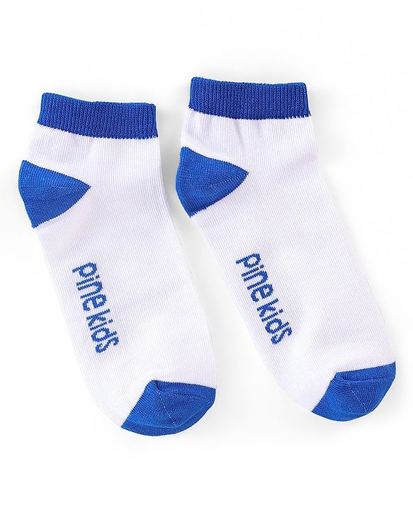 Pine Kids Ankle Length Socks Logo Design Pack of 3 - Multicolor