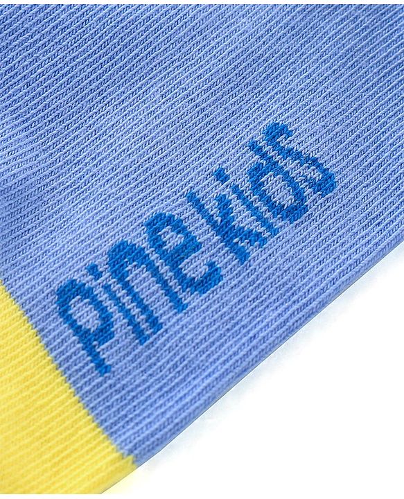Pine Kids Ankle Length Socks Logo Design Pack of 3 - Multicolor