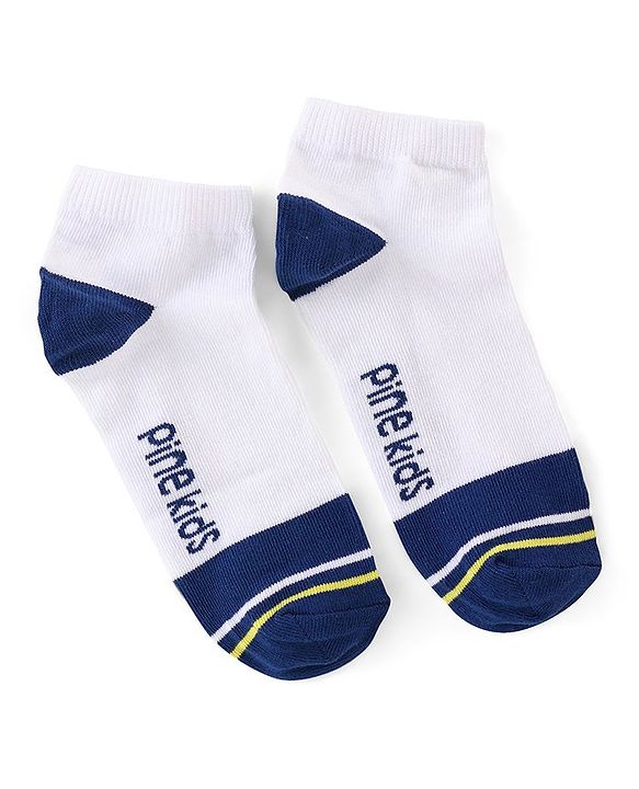 Pine Kids Ankle Length Socks Logo Design Pack of 3 - Multicolor