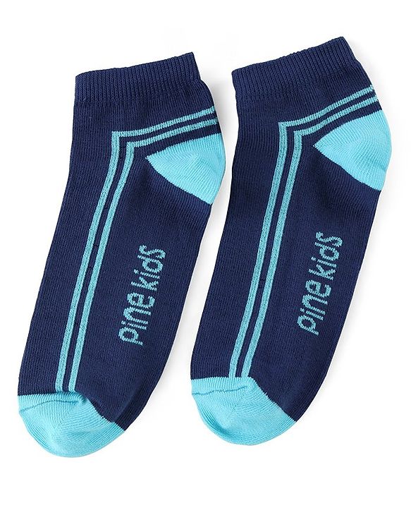 Pine Kids Ankle Length Socks Logo Design Pack of 3 - Multicolor