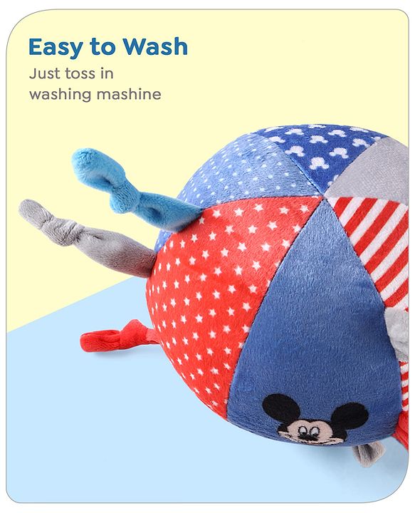 Babyhug Disney Mickey Soft Ball With Loops -  Circumference- 44 cm
