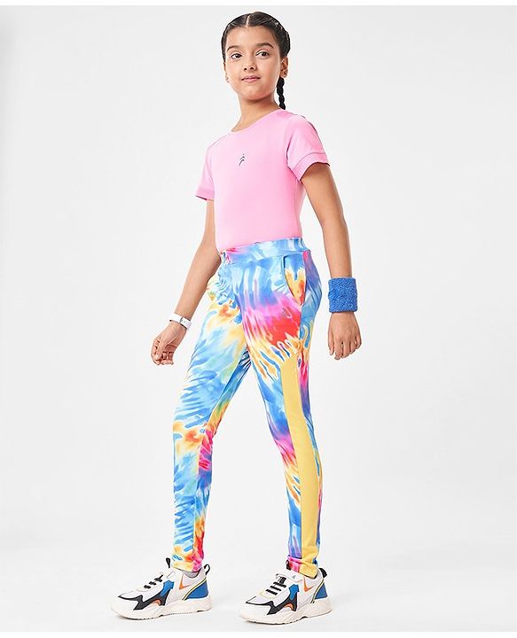 Pine Active Full Length Super Stretch Leggings Text Print - Multicolour