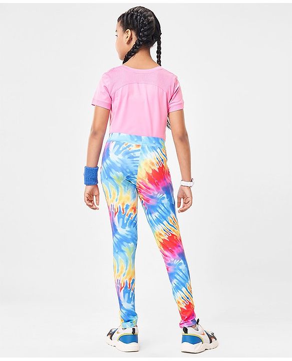 Pine Active Full Length Super Stretch Leggings Text Print - Multicolour