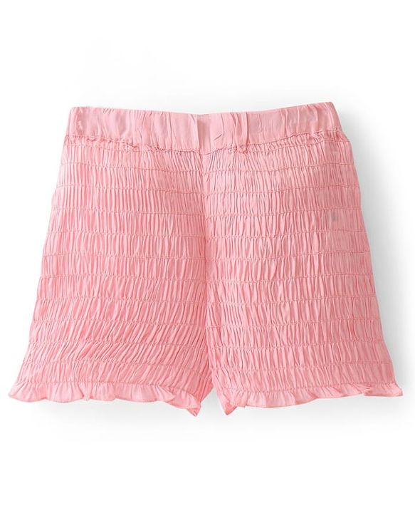 Pine Kids Cotton Woven Sleeveless Solid Color Top & Shorts Set - Pink