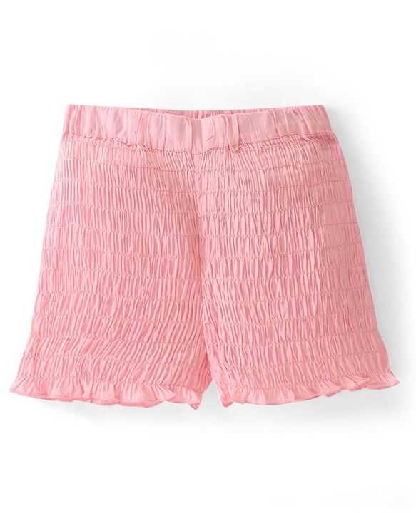 Pine Kids Cotton Woven Sleeveless Solid Color Top & Shorts Set - Pink