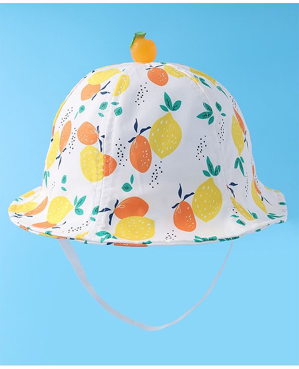 Babyhug Bucket Hat Fruit Print -Multiucolor