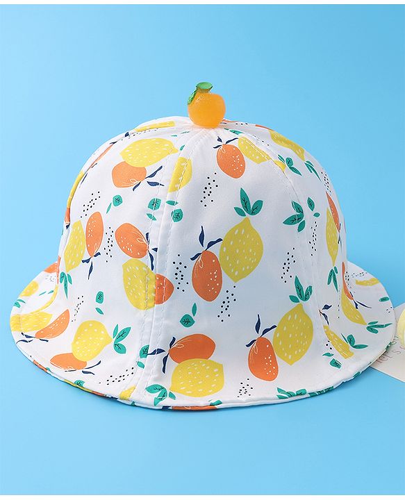 Babyhug Bucket Hat Fruit Print -Multiucolor