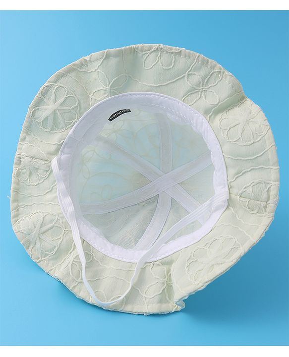 Babyhug Bucket Hat  with Bow Applique - Grey