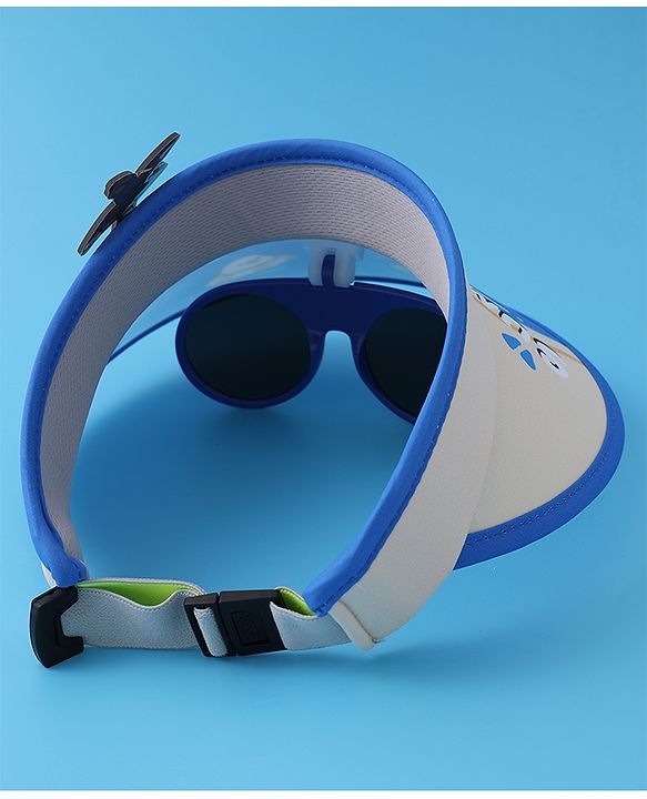 Babyhug Visor Cap with Duck Print  - Blue