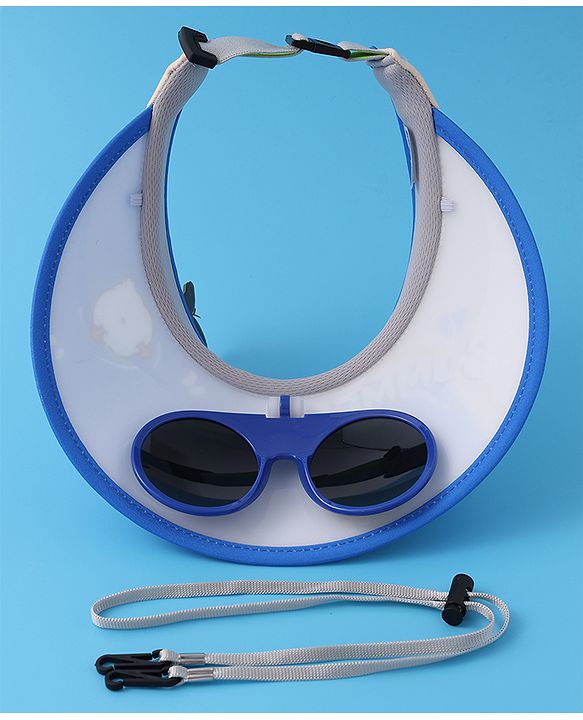 Babyhug Visor Cap with Duck Print  - Blue