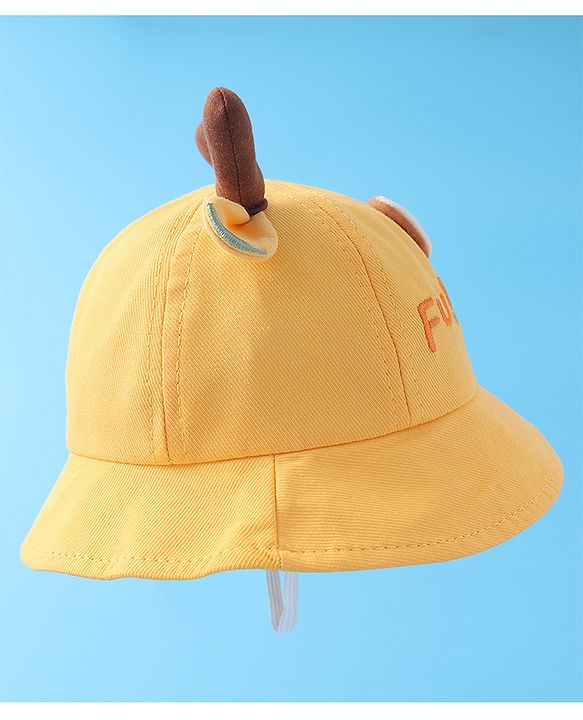 Babyhug Bucket Hat Giraffe Print - Yellow