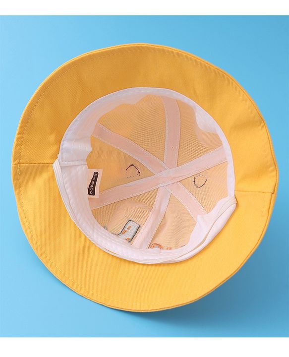 Babyhug Bucket Hat Giraffe Print - Yellow