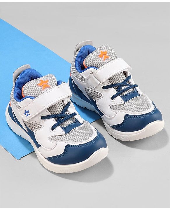 Cute Walk by Babyhug Sneakers  with Velcro Closure - White