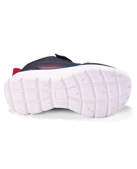 Cute Walk by Babyhug Sneakers Shoes with Velcro Closure & Star Print - Navy Blue