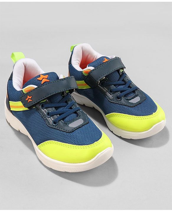 Cute Walk by Babyhug Sneakers  with Velcro Closure - Navy Blue