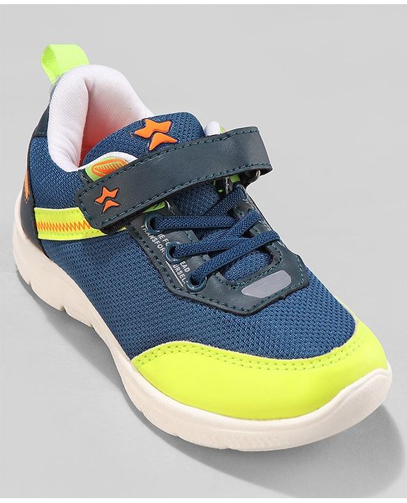 Cute Walk by Babyhug Sneakers  with Velcro Closure - Navy Blue
