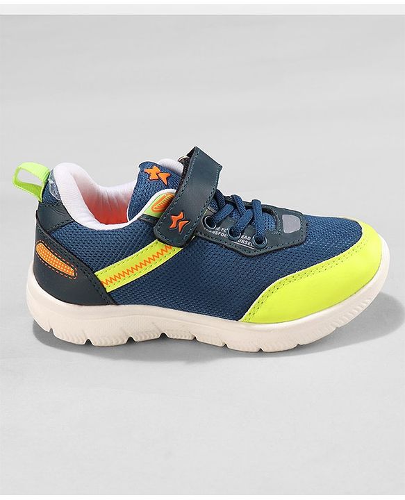Cute Walk by Babyhug Sneakers  with Velcro Closure - Navy Blue
