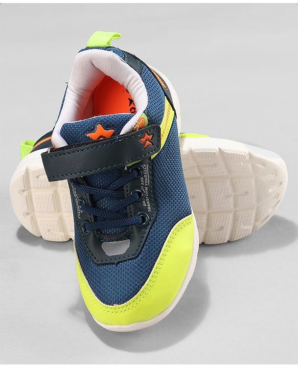 Cute Walk by Babyhug Sneakers  with Velcro Closure - Navy Blue