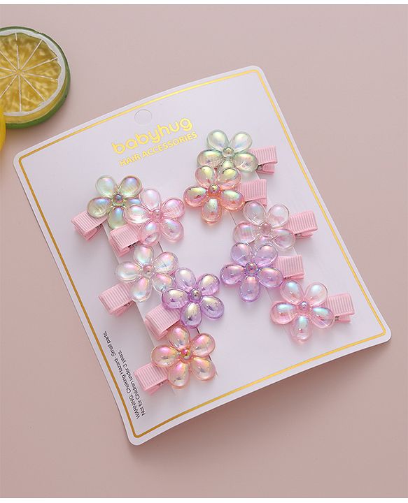 Babyhug Free Size Hair Pins & Clips Pack of 10 - Multicolor