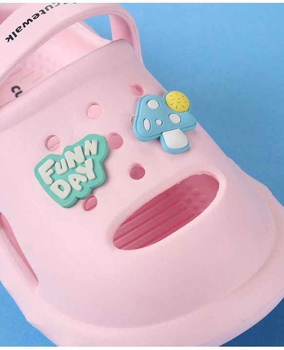 Cute Walk by Babyhug Slip on Clogs with Strap - Pink