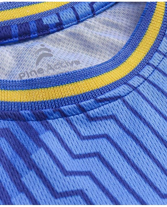 Pine Active Half Sleeves All Over Printed T-Shirt and Shorts Set - Blue