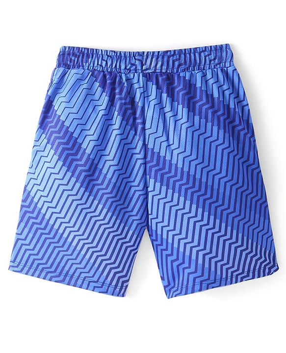 Pine Active Half Sleeves All Over Printed T-Shirt and Shorts Set - Blue