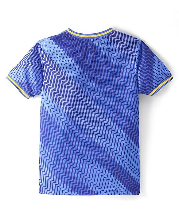 Pine Active Half Sleeves All Over Printed T-Shirt and Shorts Set - Blue