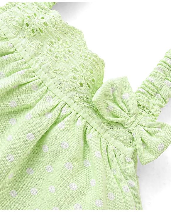 Babyhug Single Jersey Knit  Sleeveless Top & Skirt Set with Leaf Print - Multicolour