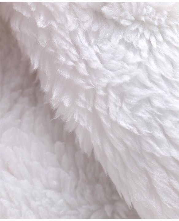 Babyhug Knitted Full Sleeves Front Open Hooded Sweater with Sparrow Embroidery  - Cream