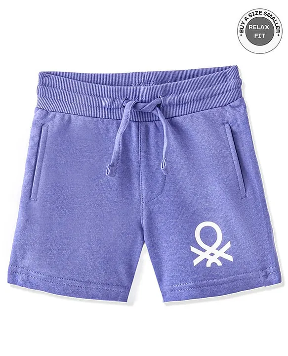 Buy UCB Cotton Knee Length Solid Shorts Blue for Boys 4 5Years Online in India Shop at FirstCry 16426079