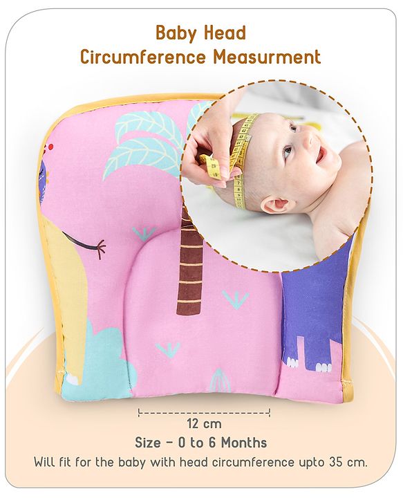 Babyhug Cotton Mattress Set with Mosquito Net Elephant Print - Pink
