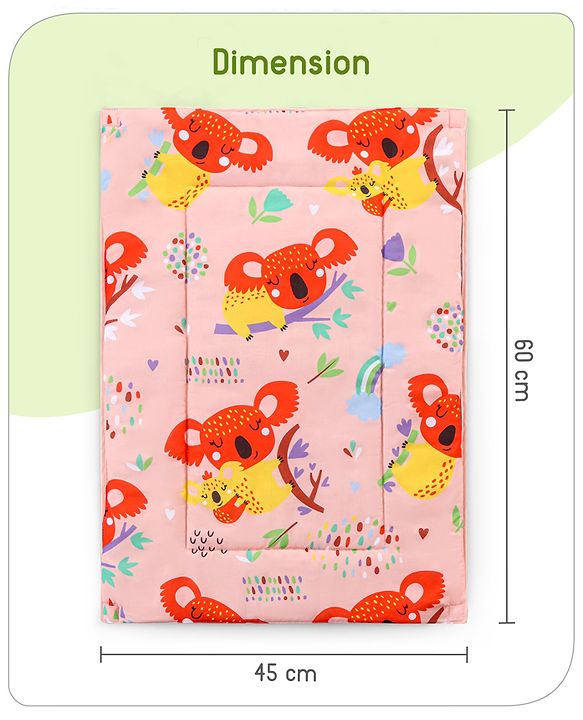 Babyhug Multi Purpose Baby Mat With Rainy Day Theme Print Set Of 3 - Light Beige