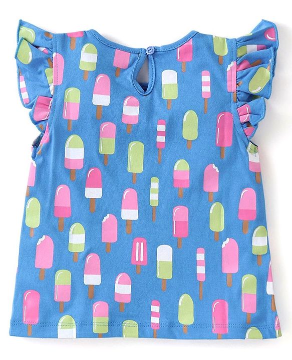 Babyhug Cotton Half Sleeves T-Shirts With Polka Dots & Ice-Cream Graphics Pack of 3 - Multicolor