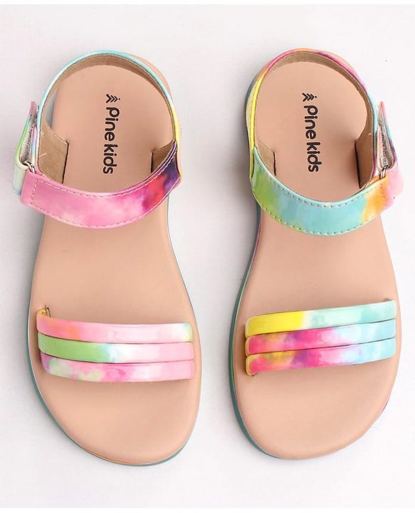 Pine Kids Sandals with Velcro Closure -  Multicolor