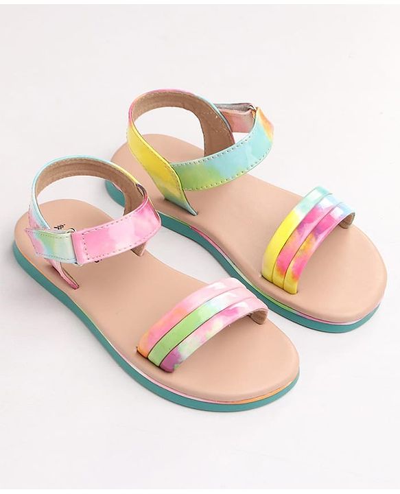 Pine Kids Sandals with Velcro Closure -  Multicolor
