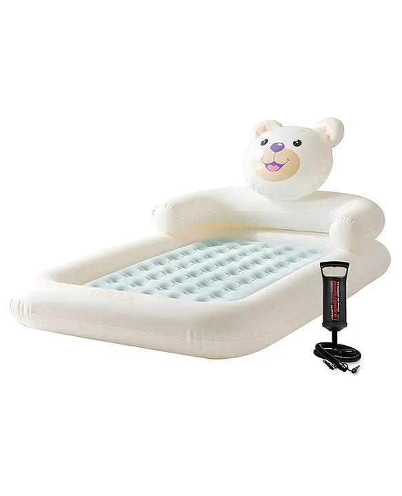 Intex 66814 Teddy Bear Kids Travel Bed With Hand Pump Intex Air Bed Intex  Air Furniture Multicolor